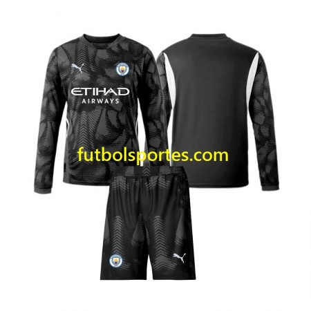 Camiseta Manchester City Portero Niño Cuarta Equipación 2024/2025 Manga Larga